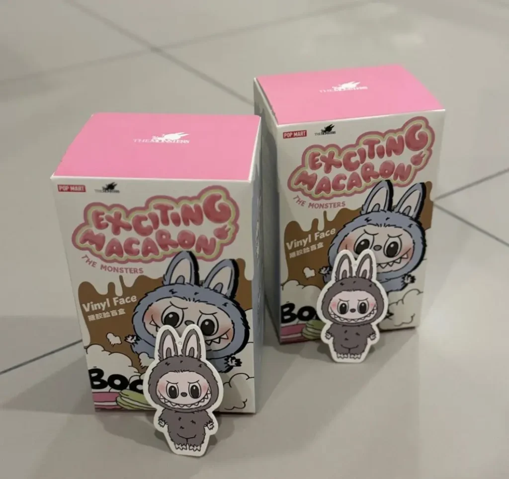 Sesame Bean Labubu card and box insert aligned with official print quality and fonts