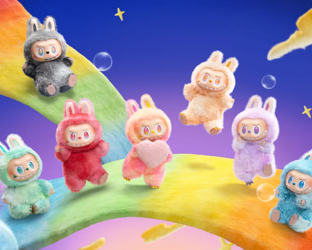 Labubu V3 lineup close-up, crop-ready for hero banner